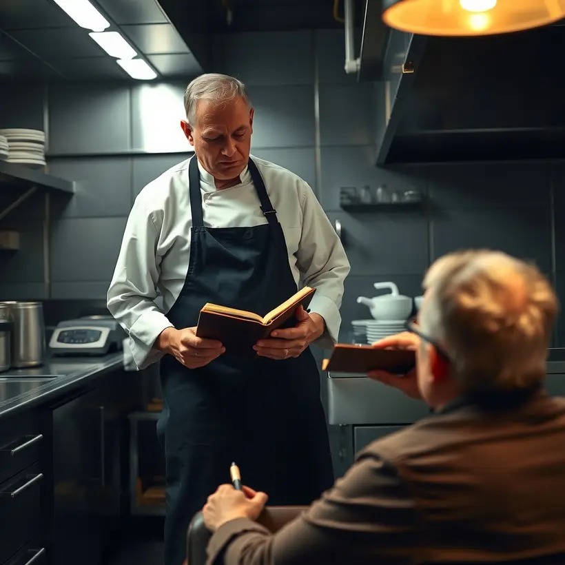 How do I brief a chef on dietary needs?